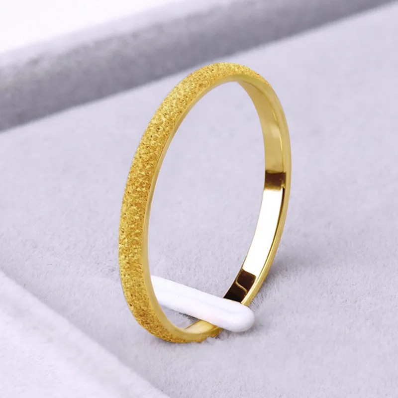 Парное кольцо из тонкой титановой стали серебристого цвета 1 мм | Украшения и