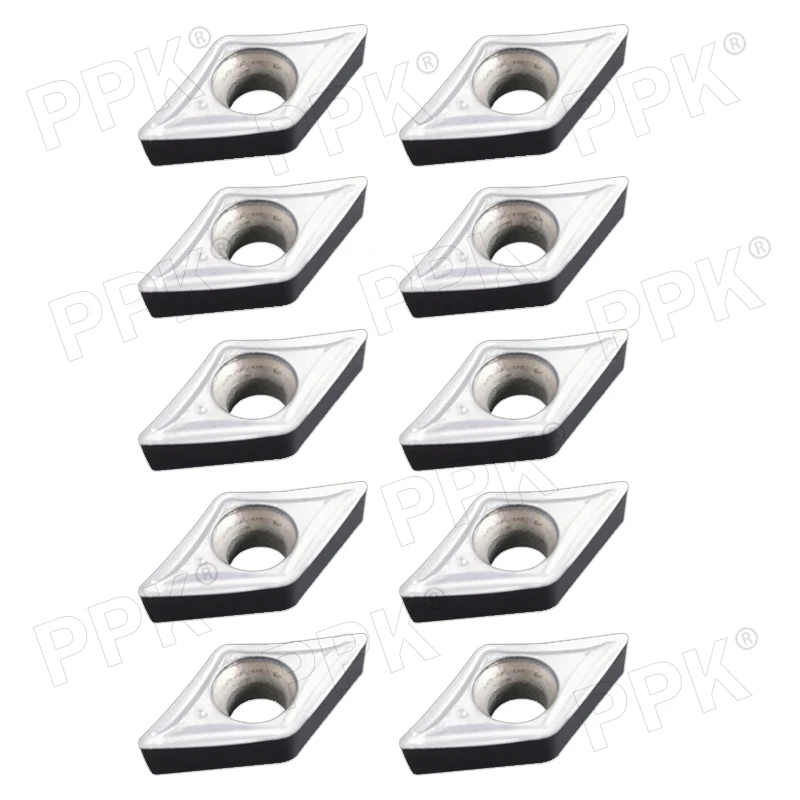 10 шт. DCMT 070204-SM IC907 внутренний токарный инструмент с ЧПУ Поворотные твердосплавные вставки инструменты лезвие резак токарный станок лезвие