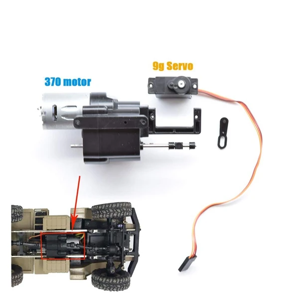 Для WPL B14 B16 B24 C14 C24 4x4 6x6 аксессуары коробки передач запасные части OP установки 2