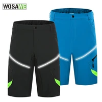 wosawe mens mountain bike cycling shorts breathable and comfortable loose fit outdoor riding road mtb bicycle short trousers