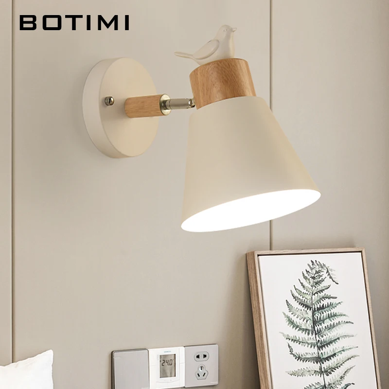 Настенный светодиодный светильник BOTIMI современное регулируемое бра для спальни