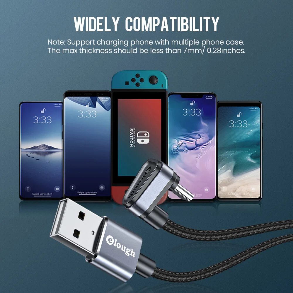 Кабель USB Type-C 180 а для быстрой зарядки и передачи данных градусов | Мобильные