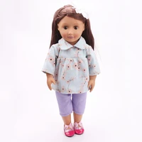 18 inch american doll girl clothes dance dress casual wear 43cm new born baby clothes generation children toy doll accessories