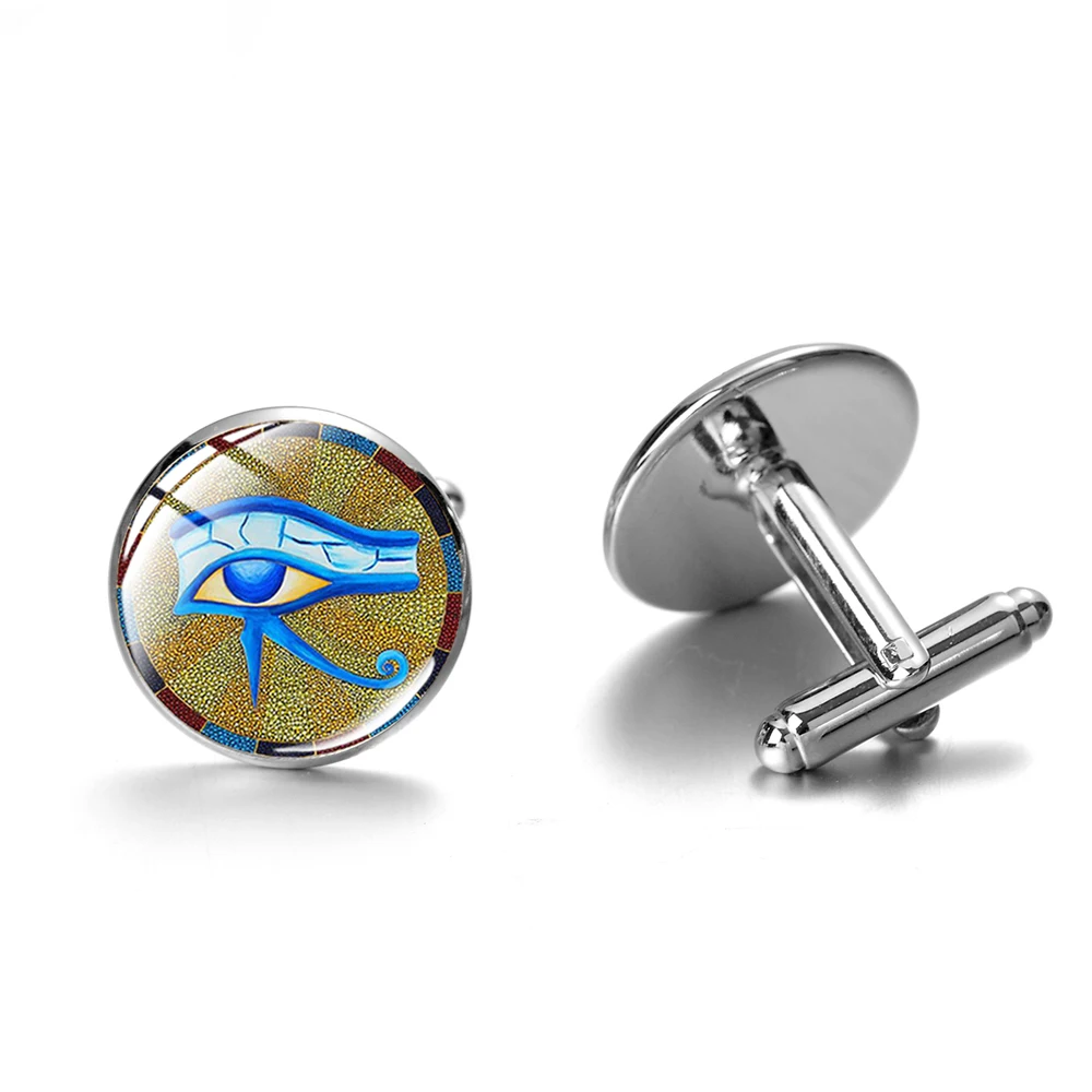 Древний Бог Horus запонки в форме глаз Египетский волшебный талисман повезло Гора