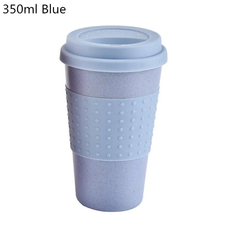 350ml blue IVYSHION 470 мл бутылка для воды с соломинкой портативная бутылка для воды для школы, Экологичная бутылка для питья, кухонные гаджеты - Цвет: 350ml blue