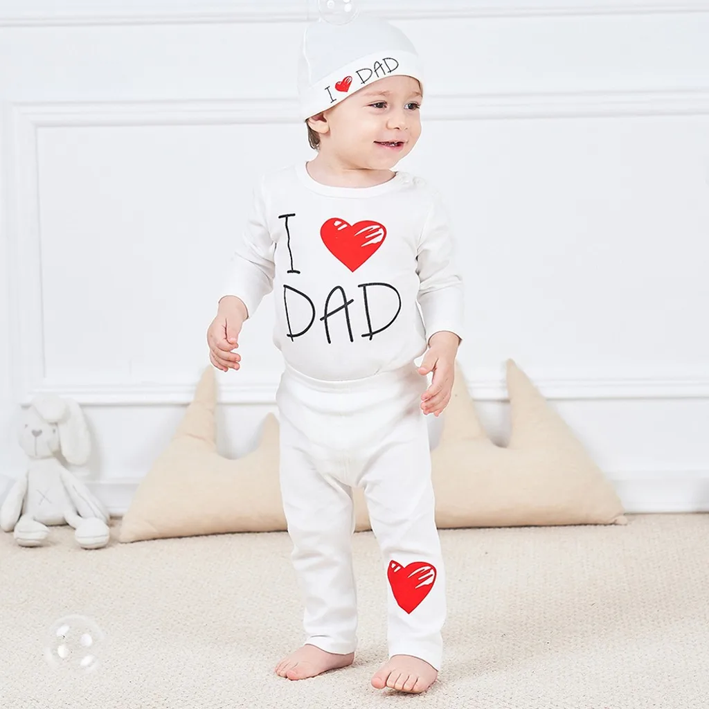 Детский комбинезон из 3 предметов одежда для маленьких мальчиков и девочек