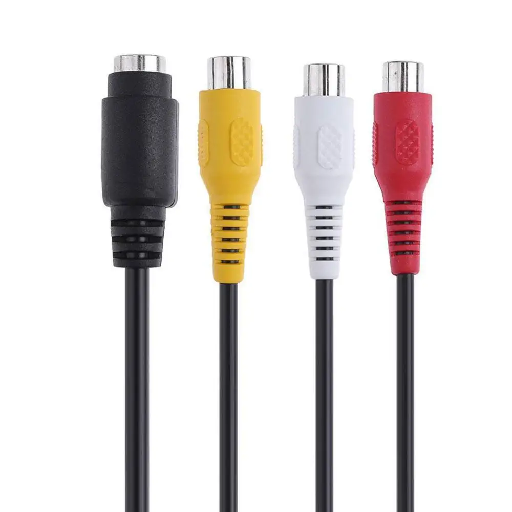 Для VGA SVGA к S Video 3 RCA AV видео ТВ из ПК компьютера адаптер для ноутбука конвертер