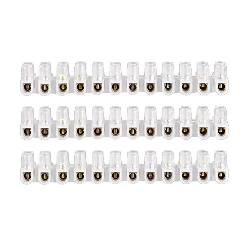 

3A Wire Connector Terminal Barrier Block Strip Screw 10pcs Set 12 Position