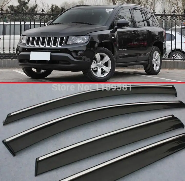 Пластиковый Наружный козырек для Jeep Compass 2010 2011 2012 2013 2014 2015|Навесы и укрытия| |