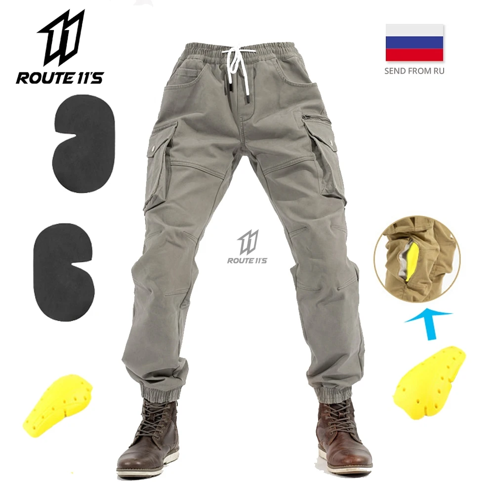 

Брюки для езды на мотоцикле, повседневные эластичные Комбинезоны для езды по пересеченной местности, уличные джинсы для езды с защитным сна...