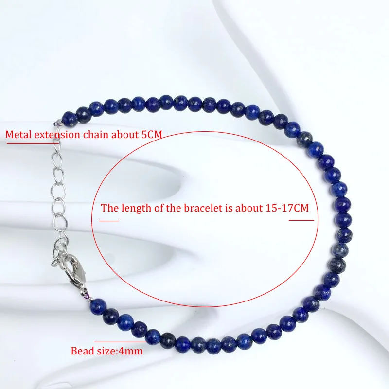 4mmNatural Stone Tourmaline crystal quartz Handwork Bracelets on Hand for Women Gift Wedding Party Jewelry Amethyst Bangles - купить по