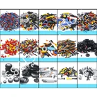 Высокотехнологичный конструктор, рандомные детали, креативная Классическая Сборная модель города сделай сам, набор кирпичей, игрушки для детей, подарок