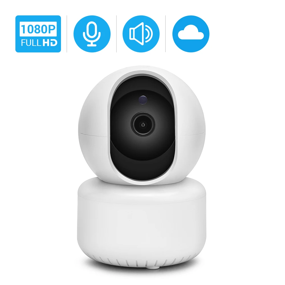 Hamrolte HD1080P мини Wifi камера Детский Монитор панорамирование/наклон ip-камера ночного видения двухстороннее аудио Обнаружение движения iCSee удаленный доступ