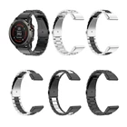 Ремешок для часов, 202226 мм, из нержавеющей стали, для Garmin Fenix 6X, 6S, 6, 5X, 5, 5S Plus, 3HR, легко устанавливается, металлический ремешок