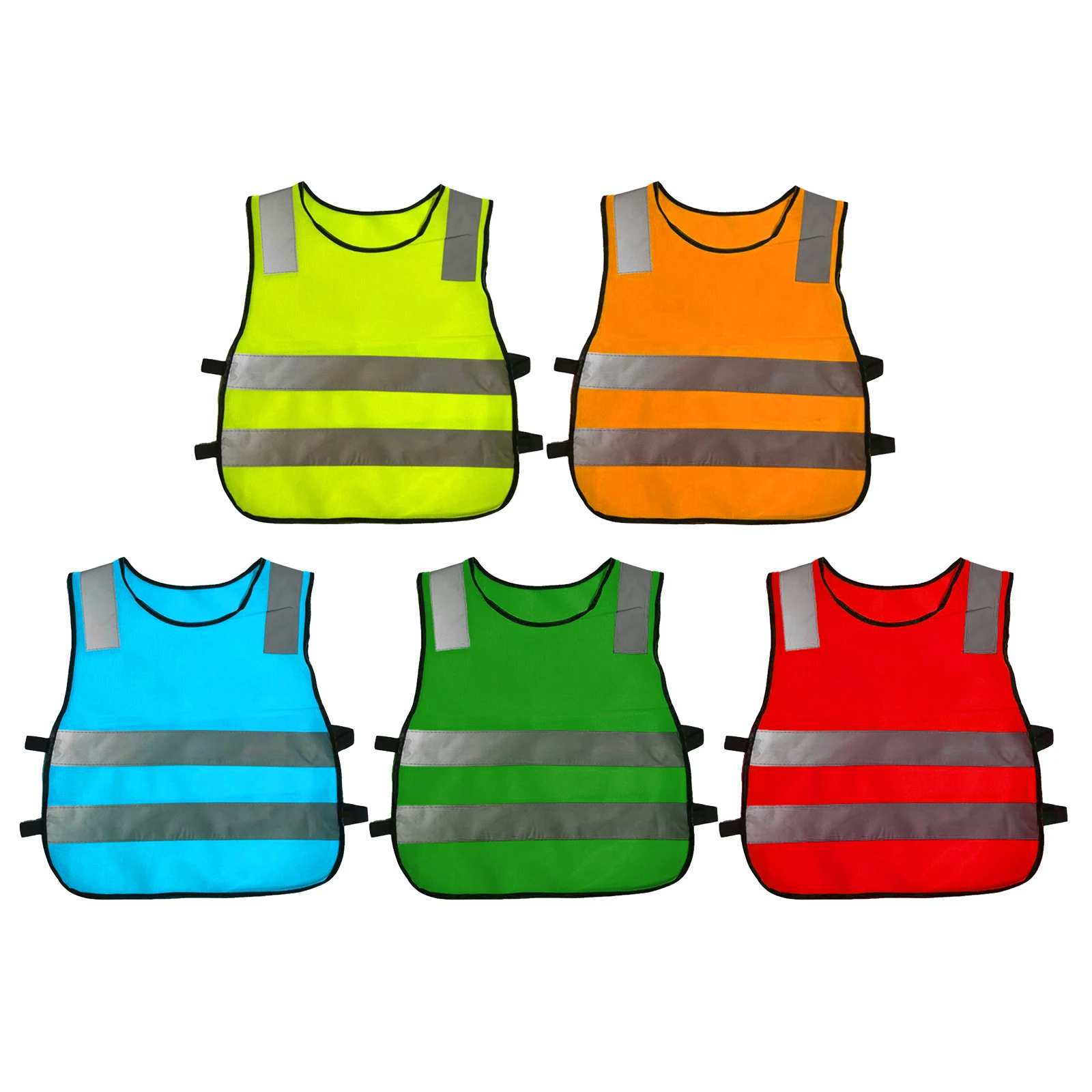 Hi Vis детей светоотражающий жилет куртки флуоресцентная движения работа