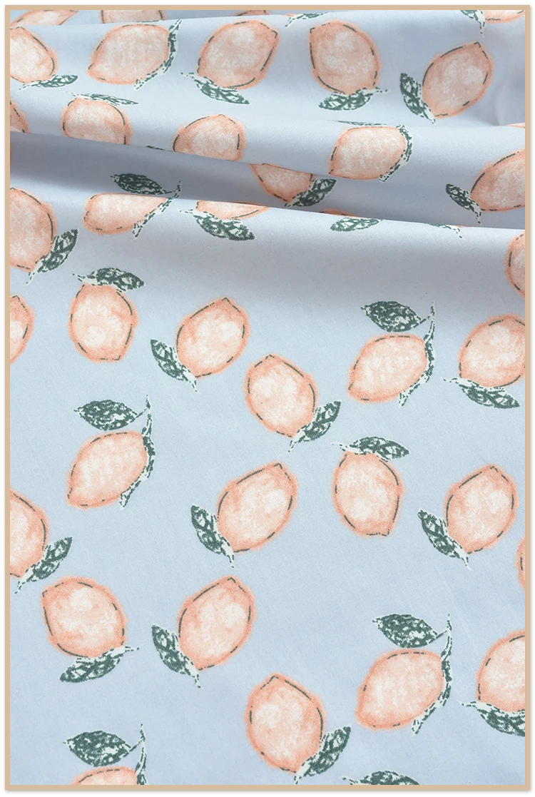 145x5 0 см/шт. из хлопчатобумажной ткани с рисунками фруктов тонкая мягкая ткань