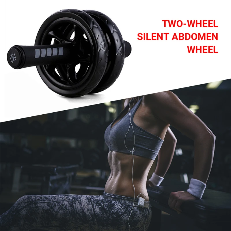 AB Roller Noise Free Non-Slip 15CM Abdominal Wheel For Men Women Arm Exercise Fitness Equipment Gym AB Roller For ABS Workout