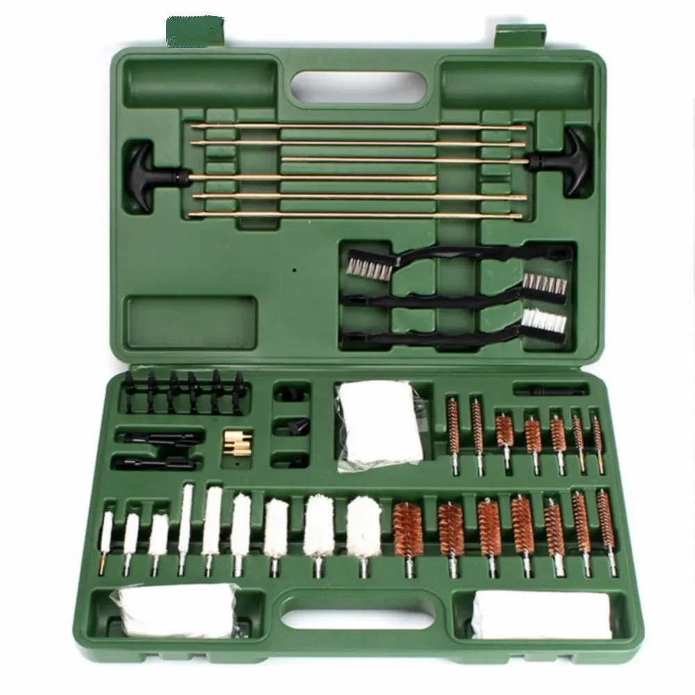 

62 Piece Tactical Hunting Universal Gun Cleaning Kit Supplies For Air Gun Rifle Pistol Shot~Gun Free Shipping