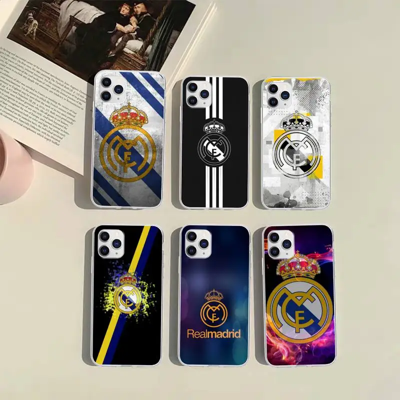 

Madrid GreyGold Phone Case For iphone 13 12 11 x xs xr 7 8 6 se 5 pro max mini 2020 soft Cover Fundas TM
