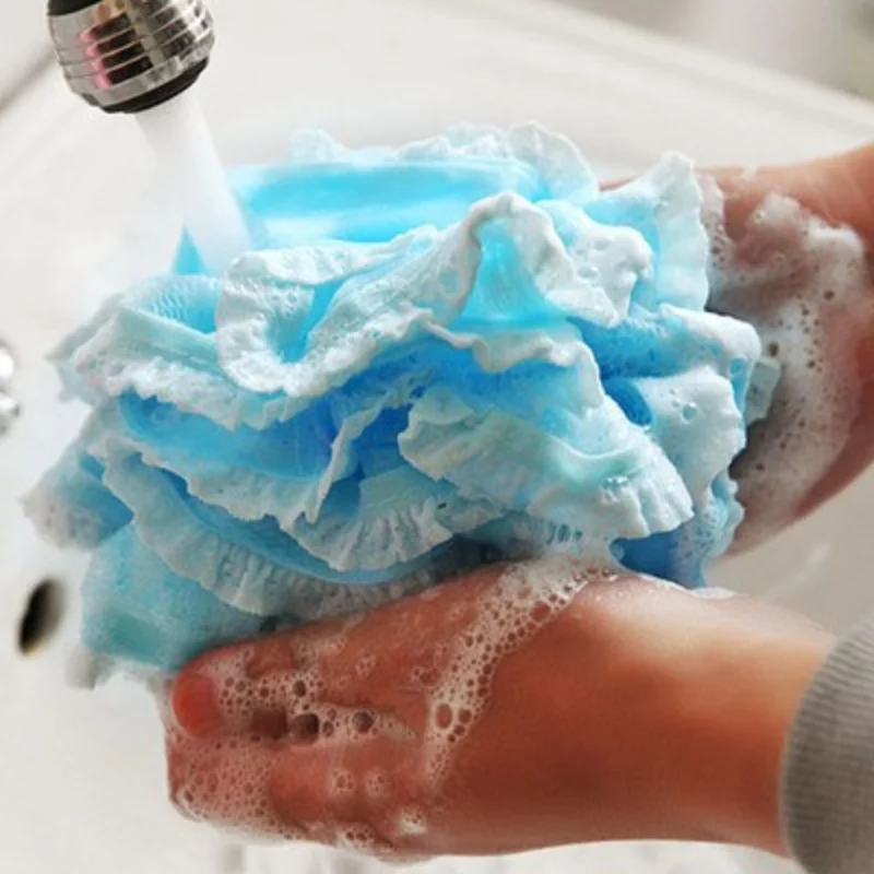 

Lace bath ball bath flower bath bubble ball double mesh plus large bath ball