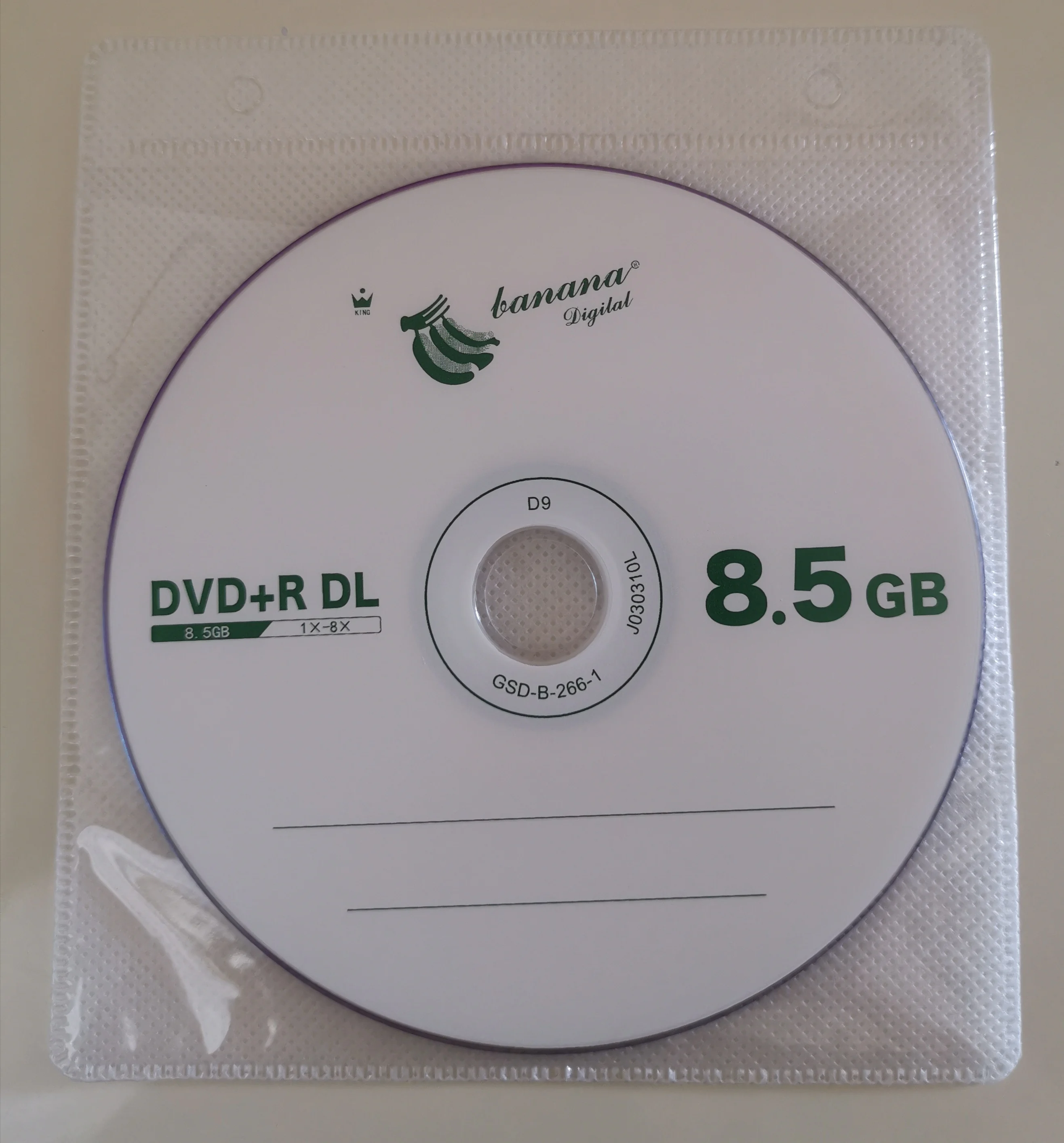 DVD + R DL 8 5 GB dual layer D9 8X 240min 10 шт./лот Бесплатная Доставка Оптом|Чистые диски| |