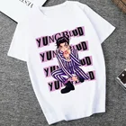 Женская футболка в стиле хип-хоп с принтом Yungblud, лето 2021, футболка с коротким рукавом, Повседневная футболка в стиле хип-хоп, женская одежда, футболка в стиле Харадзюку