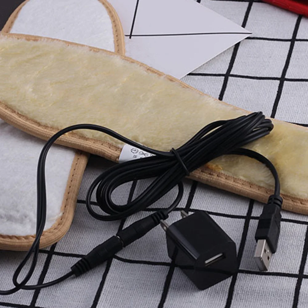 1 Pair Walking Sports USB Interface Outdoor Hiking Winter Boots Pad Camping Plush Foot Warmer Electric Heating Insole Soft | Обувь
