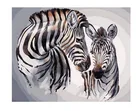 Набор для рисования по номерам на холсте Зебра, 4050 см