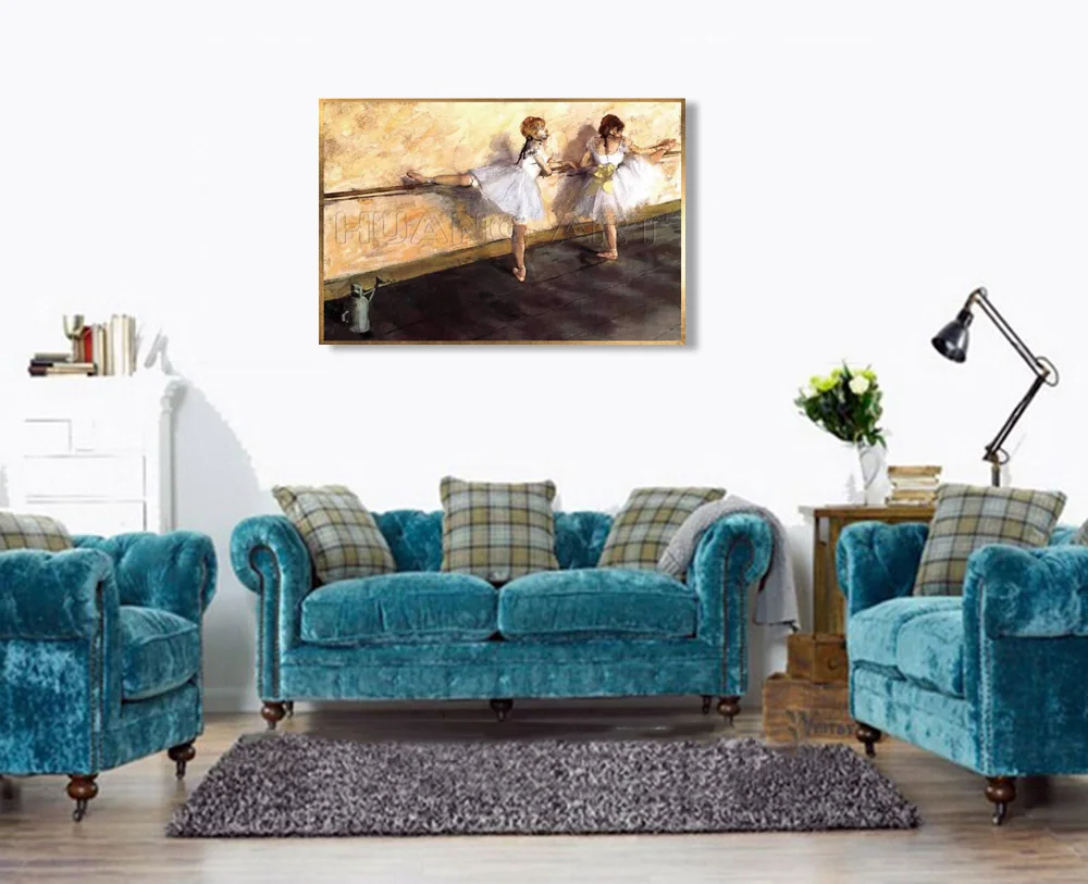 100% ручная роспись известный Эдгар дегас картина маслом на холсте танцевальный