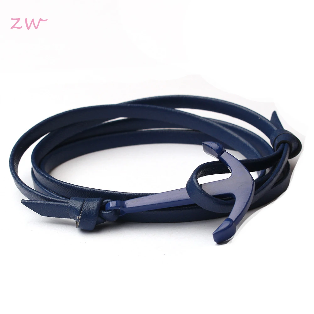 Высокое качество модные синие цинковый сплав Крючки-браслеты черного цвета из