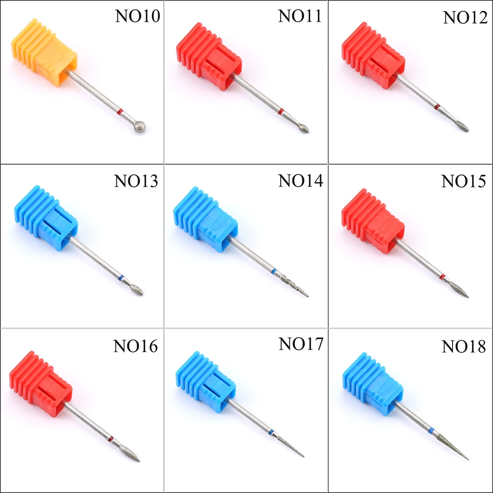 Ротационная Алмазная дрель для ногтей ERUIKA 28 типов электрические резцы удаления