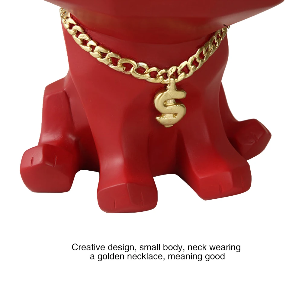 

Nordic Light Luxury Ornaments Creative Big Mouth Dog Key Storage Porch Tea Table Home Wedding Decoration Accessories Modern Gift