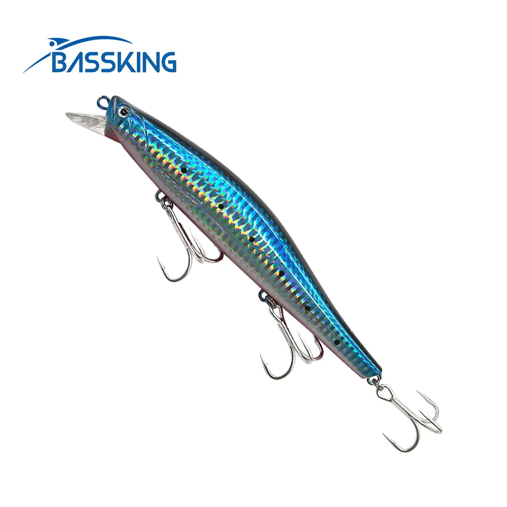 

BASSKING 160mm 80g Fishing Lure Sinking Minnow 6 Colors Hard Wobbler Artificial Bait Plastic Big Fish Pike Tackle for Saltwater