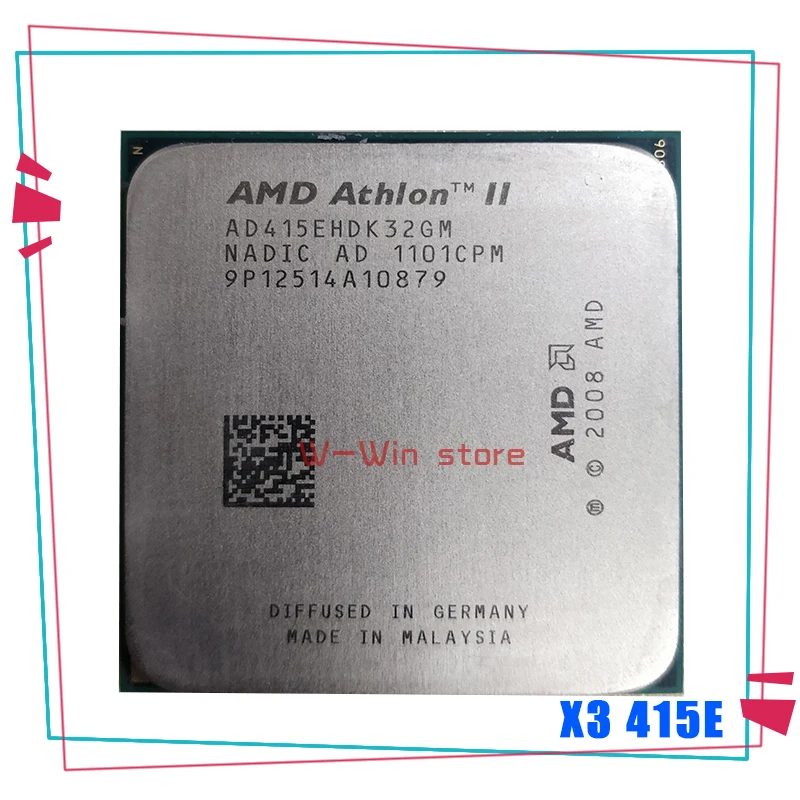 

AMD Athlon II X3 415e X3 415E 2.5GHz Triple-Core CPU Processor AD415EHDK32GM Socket AM3