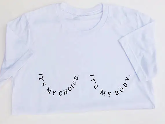 Это мое тело это мой выбор футболка винтажные Графические футболки Женский