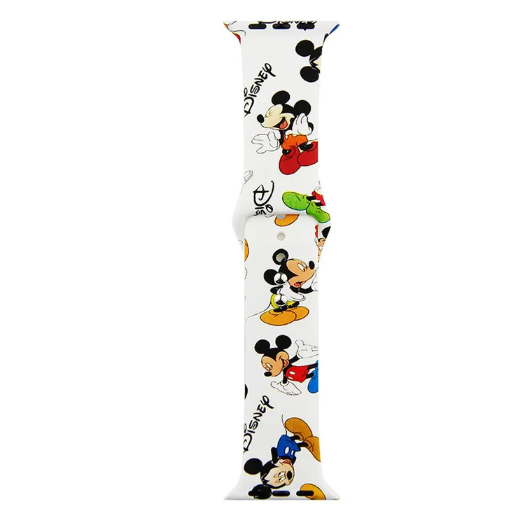 30 Для Apple Watch band 5 4 3 2 Женский силиконовый ремешок 42 мм 38 мм Cartoo мягкий ремешок сменный ремешок на запястье 44 мм 40 мм для iWatch 4 - Цвет ремешка: 30