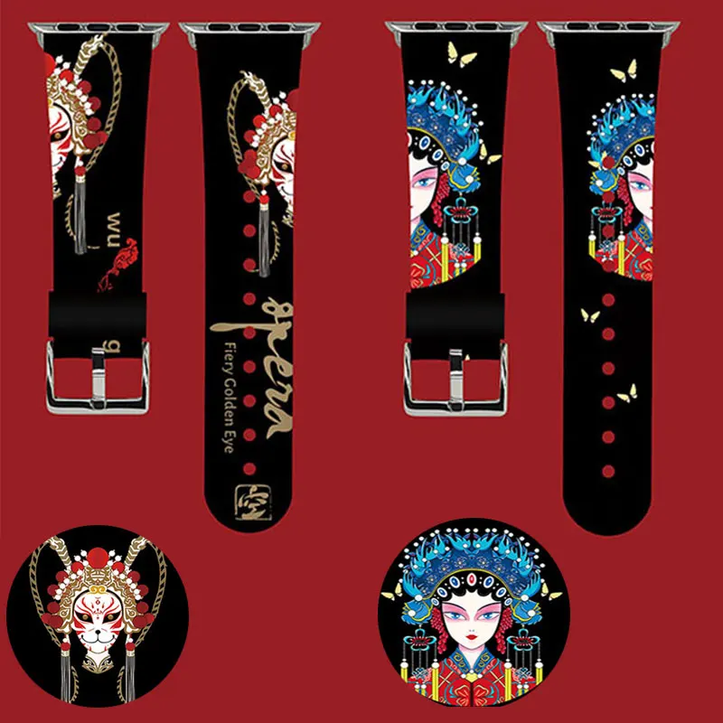 

Leather strap for Apple watch band 44mm 40mm 45mm iWatch band 38mm 42mm watchband belt bracelet Apple watch serie 5 4 3 6 se 7