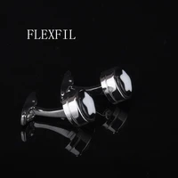 flexfil luxury shirt cufflinks for mens brand cuff buttons cuff links gemelos high quality round wedding abotoaduras jewelry