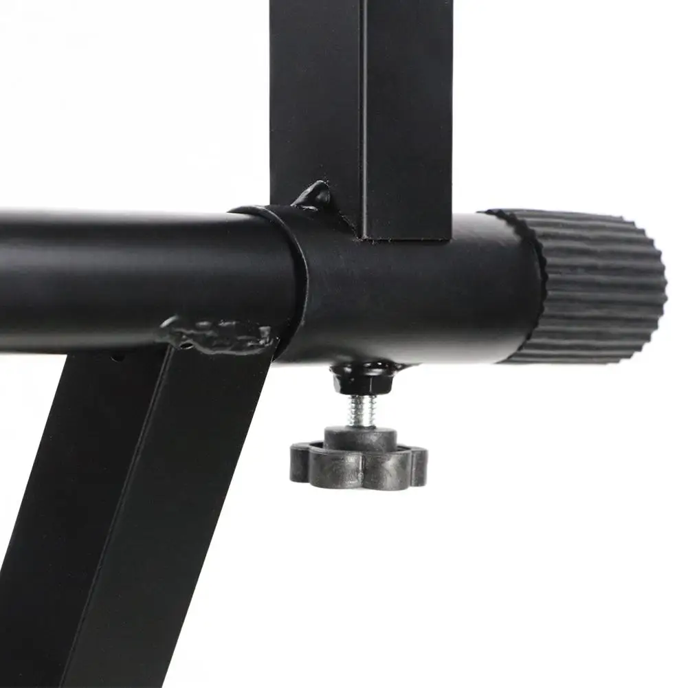

XR-34 Adjustable Electronic Piano Keyboard Stand Piano Heightened Support Music Holder Instrument Black Holder Accessories Black