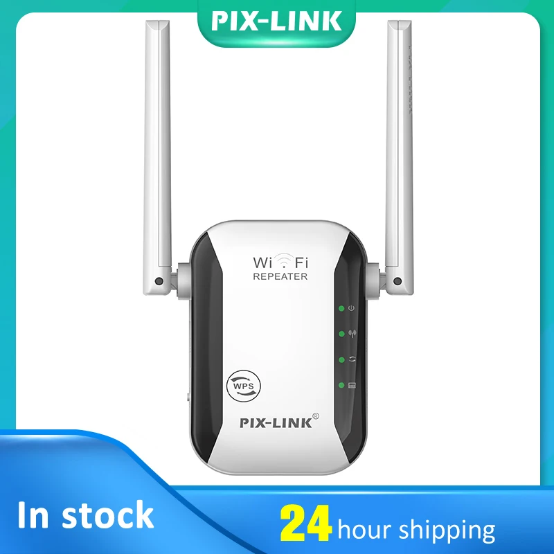 

PIXLINK 4G 5G Wireless Wifi Repeater 300Mbps Network Wifi Router Extender Signal Amplifier 2 antenna Booster Access Point