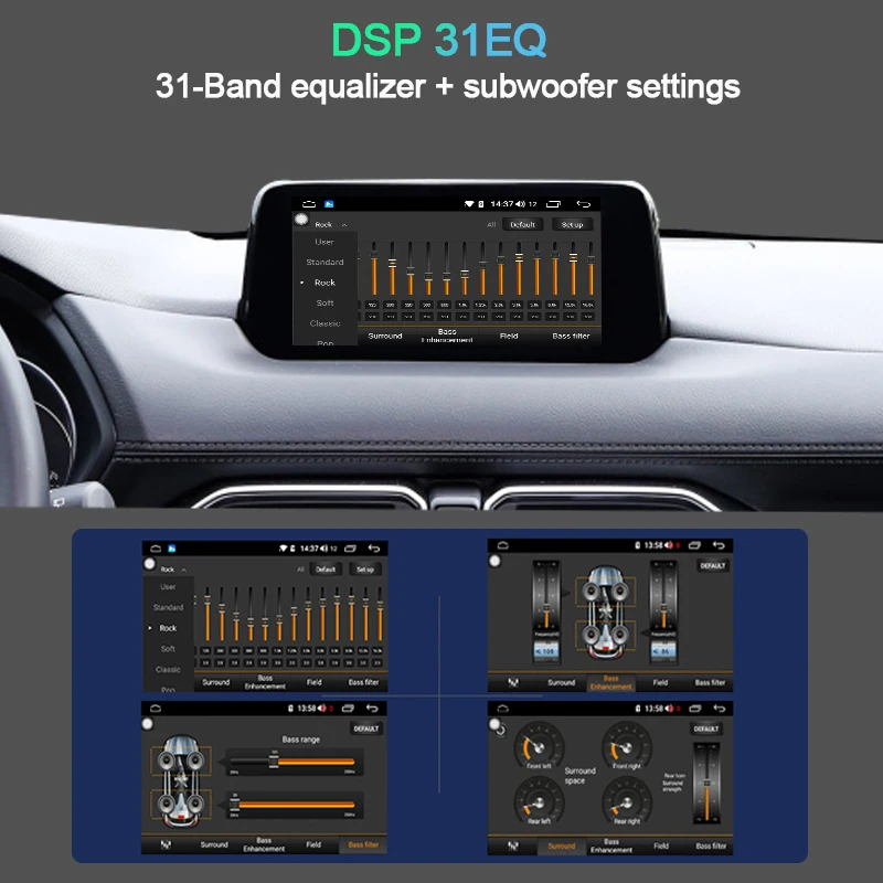 

COHO Dual System 1920*720 For Mazda Cx-5 Cx-8 2017-2021 Car Navigation Gps Audio Dvd Radio Android 10 6+128G