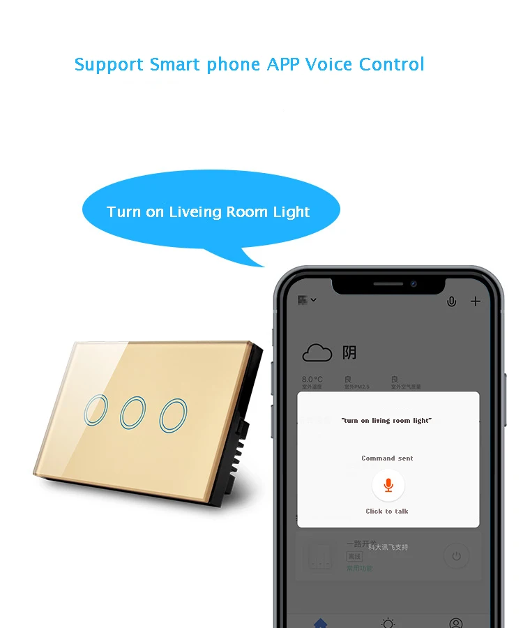 Tuya Smart Life WI FI выключатель Великобритания/США 1 2 3 4 8 Gang переключатель пуска и AC110 240V