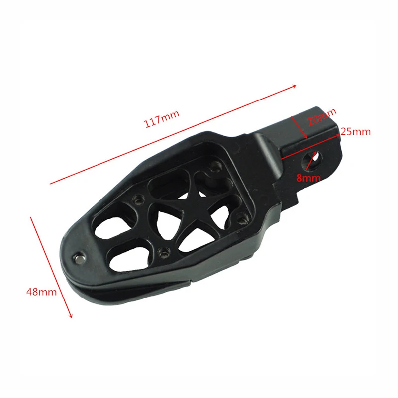 

Yetaha 2Pcs Universal Metal Motorcycle Footrest Pedals Footrest With Spring Motorcycle Off-road Car Accessories Foot Rests