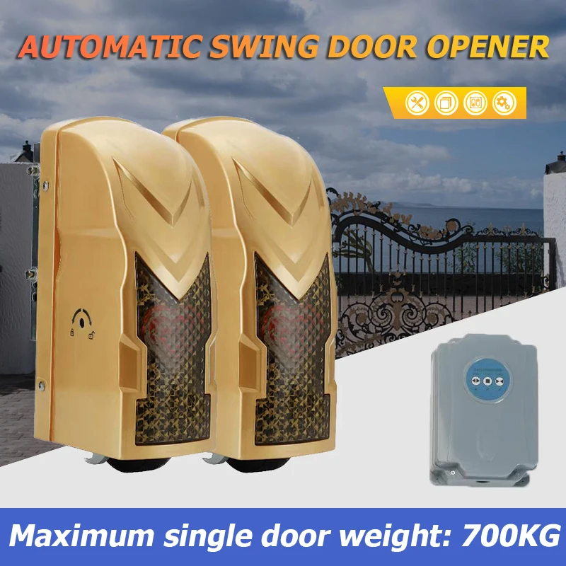 Double Leaf Gate Automatic Rolling Wheel Swing Opener Actuator Roller Door Motor Scroll Drive Easy to Install | Безопасность и