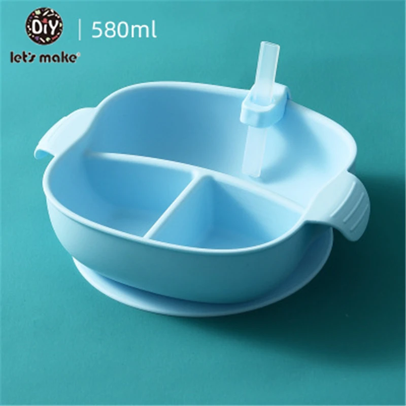 Детский силиконовый набор для кормления пищевая детская тарелка еды