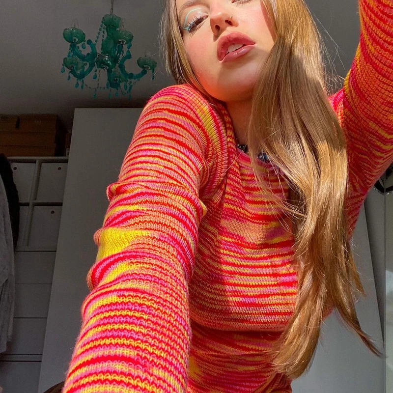 Женское трикотажное мини-платье Y2K винтажное облегающее платье с завязками на