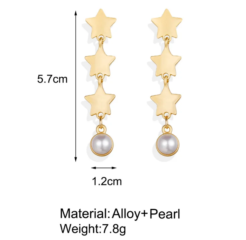 

Women Pearl Female Drop Dangle Earrings for Friends Gifts Party Jewelry Accessories