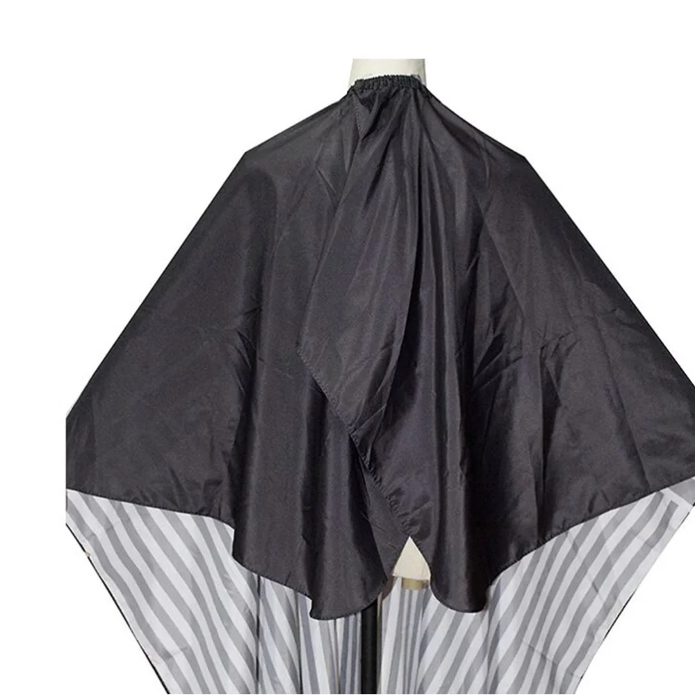 

Stripe Design Hairdressing Cape Hair Cutting Apron Cloak Hair Treatments Gown for Barber Shop Home