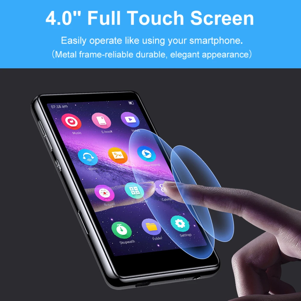 Новинка Bluetooth MP3-плеер ICEICE с высоким разрешением и Полноразмерным сенсорным