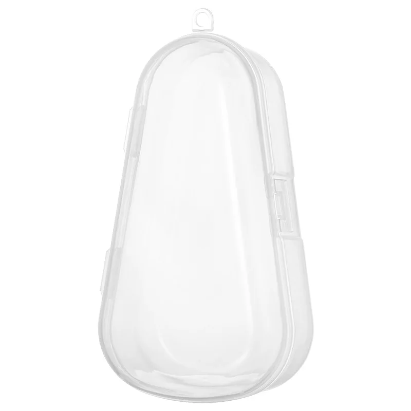 Irrigador Nasal transparente tipo gota de agua para beb&eacute;s, caja de almacenamiento de seguridad PP, mordedor para ni&ntilde;os, caja de almacenamiento de dulces y medicina-1